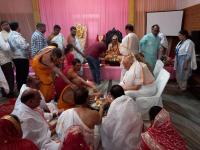 Shri Paduka Pujana by organising committee members Chittorgarh Camp (10 March 2025)
